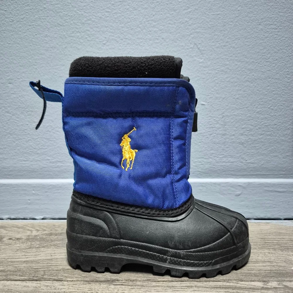Baby Polo Ralph Lauren Rain & Snow Boots Blue Black Size 7